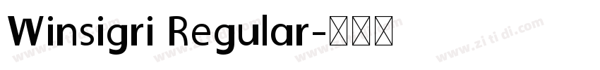Winsigri Regular字体转换
